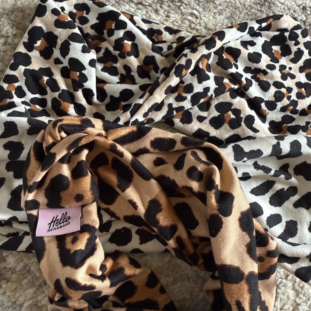 Leopard Hello Headband Set - Picture 2 of 2
